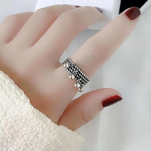 Bague vintage géométrique mixte idéale pour vos soirées underground - 2
