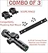 Gotical Combo of 3 | Compatibility Picatinny Rail Mount Built specifically for Savage Axis/Axis II/Edge Rifle with Ejection Port Cut-Out & 4x30 AO Compact Scope Objective Lens