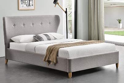 Ophelia tufted upholstered bed (Grey)