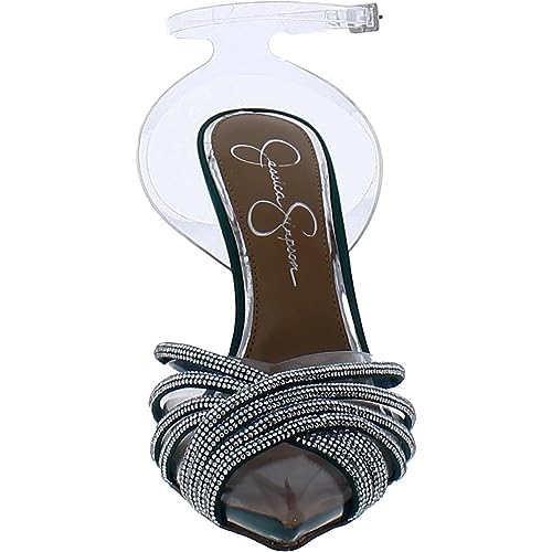 Jessica Simpson Womens Wamblee Rhinestone Buckle Ankle Strap3