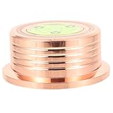 DIYEAH Metallscheiben-Stabilisator für Plattenspieler, Vinyl-Schallplatten-Gewichtsklemme, Plattenspieler-Matte, stabilisiert und balanciert Vinyl