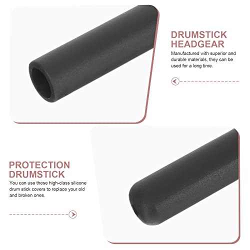 Protector para punta de baquetas, 2 piezas negro miniatura 6