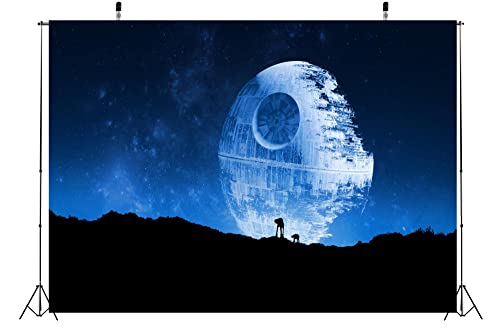 Fondo fotográfico BELECO 10x6.5 pies Azul Estrella de la Muerte miniatura 3