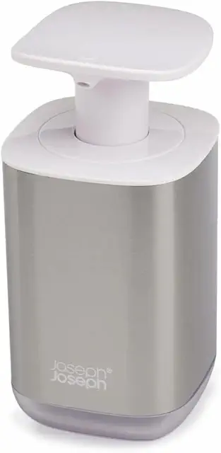 Joseph Joseph Presto Hygienic Hand Soap Dispenser - White/Stainless Steel
