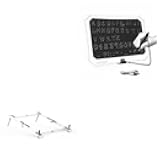 BoxWave Stand and Mount Compatible with JRD&BS WINL Writing Tablet for Children (17 in) - Pocket Aluminum Stand 3-in-1, Portable Multi Angle Viewing Riser - Metallic Silver