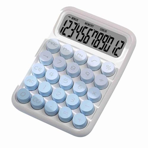 Linda Calculadora, Diseño de Botones Grandes Calculadora de 12 Dígitos de Consumo de bajo Consumo de Consumo de Consumo de la Oficina de Pantalla de Escritorio de Escritorio para