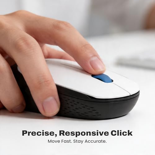 EVM Wireless Keyboard & Mouse Combo, Black, 112 Black, Blue & White - Image 8