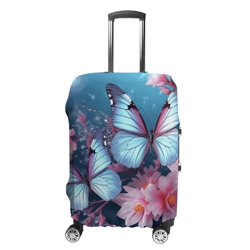 Suitcase Covers for Luggage Washable Luggage Cover Butterfly Blossoms Luggages Wheel Covers Elastic Travel Carry On Suitcase Cover Travel Luggages Protector Sleeve Fit 29-32 Inch M