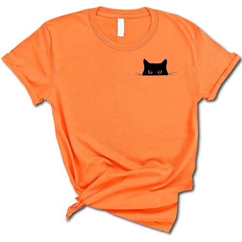 Cat in Pocket Sweatshirt, Peeking Black Cat Pocket Cute Men Women Kids Boys Girls Sweatshirt T-Shirt Hoodie, Halloween Matching Sweat Shirt, Halloween Cat Lover Gift Tee2