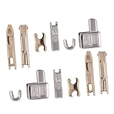 NESTINGHO 190 Piezas puntera del cierre zipper repair kit pasador de inserción de cremallera funda nórdica con cremallera arreglar zip parada de cremallera kit de reparación de cremalleras