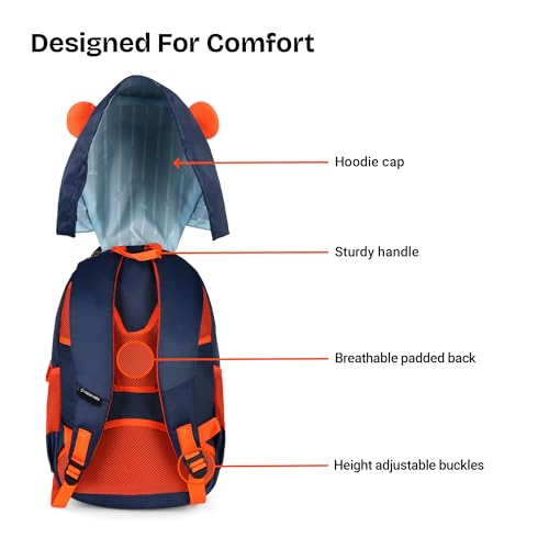 Image of Nasher Miles Polyester Backpack | Ideal for Preschool, Kindergarten, College, School, Office& Travel | Toddler, Girls, Boys, Men, Women
