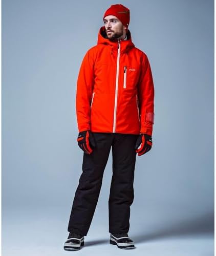 Amazon.co.jp: Phoenix Men's Red S Solid Color Two-Piece Ski Wear