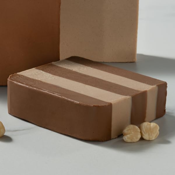 1kg Lubeca Schichtnougat - hell und dunkel - Nougat Nussnougat - Haselnussnougat