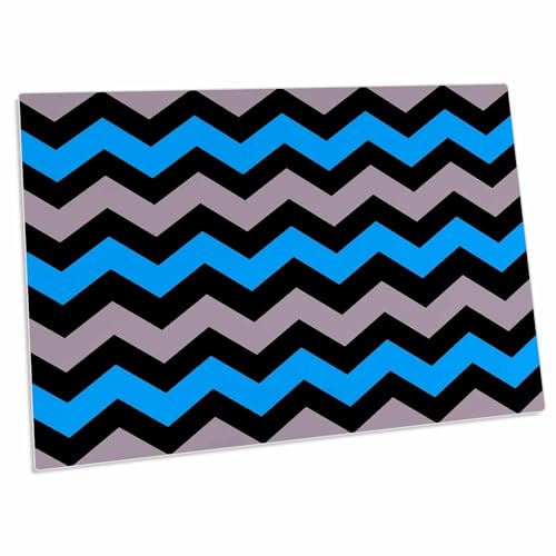 Pad para escritorio diseño Chevron rosa y azul bebé