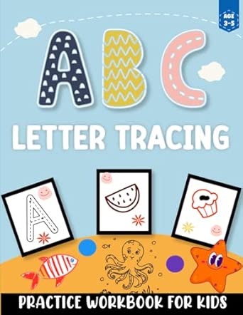 abc letter tracing practice workbook for kids ages 3-5 years: Toddlers ...
