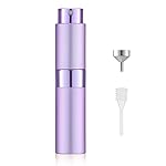 LISAPACK 8ML Atomizer Perfume Spray Bottle for Travel, Empty Refillable Cologne Dispenser, Portable Sprayer (Purple)