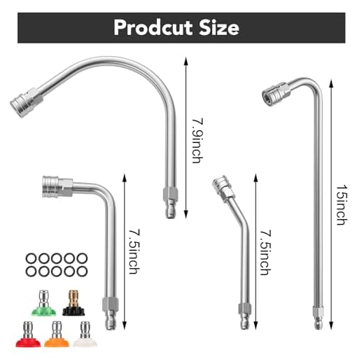 Gyfent 4000 PSI Stainless Steel Extension Wand