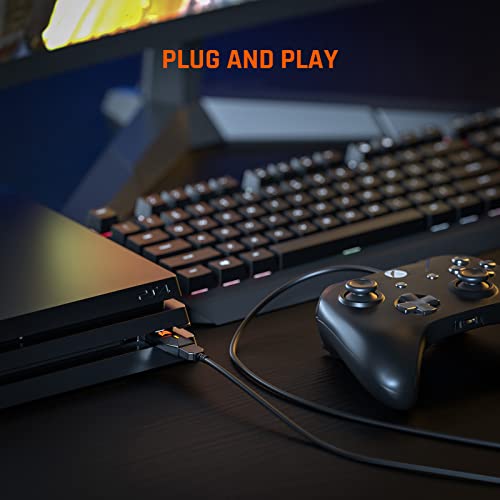 محولات وحدة تحكم من بيغ بيغ ون للسويتش، ويندوز، PS4، PS5، محول تحكم سلكي مع دعم وظائف التحكم الكاملة، متوافق مع وحدة تحكم اكس بوكس، سويتش برو، وحدة تحكم PS4/PS5