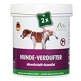 GARDIGO® Hundeschreck Granulat - Hunde-Verdufter - 2er Set I 600g I Mit Geraniol I Made in Germany I Hundeabwehr für Haus, Garten, Garage und Grundstück I Hundevertreiber für draußen
