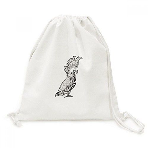 Sac cordon oiseau perroquet en toile léger pour soulager vos épaules