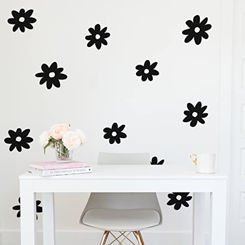 Set de 24 Vinilos Decorativos de Pared - Margaritas 6" x 6"