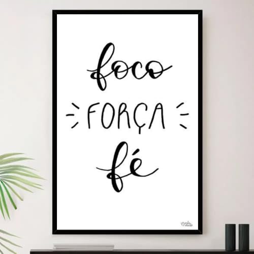 Foco na Força Motivacional Decorativa de Arte de Parede