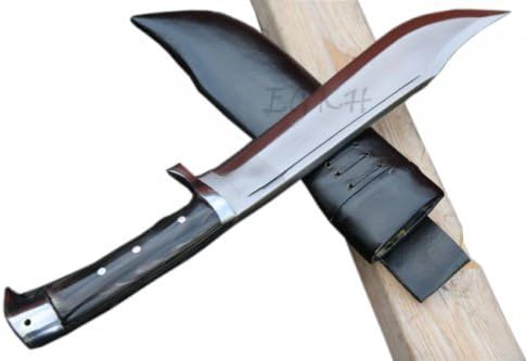 Khukuri tradicional de águila de tamaño americano de 12 pulgadas, cuchillo de hoja forjado a mano hecho a mano por ex ejército Khukuri House Nepal