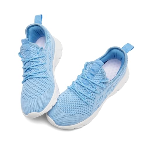 Image of DLWKIPV Womens Slip on Walking Tennis Shoes for Women Work Running Athletic Gym Sports Sneakers Lightweight Casual Shoe