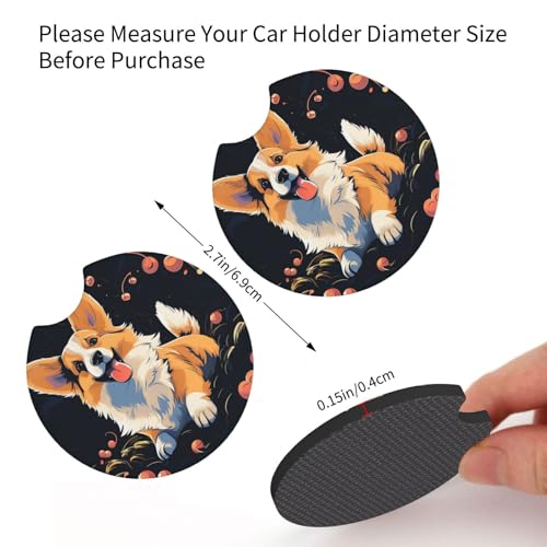 Posavasos para coche universales 2 pcs color negro miniatura 2