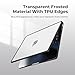 BlueSwan Anti-Cracking Hard Shell Case Compatible with MacBook Air 13 inch M4 M3 M2 2026 2025-2022 A3240 A3113 A2681, Drop Protection Soft TPU Bumper PC Base for Air 13.6 inch, Frosted Clear