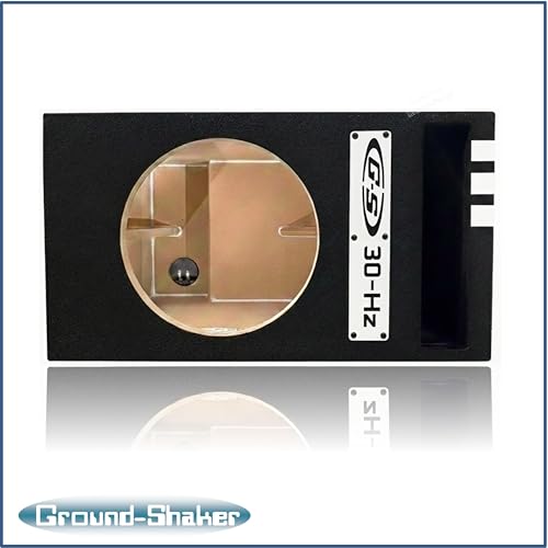 Image of 30HZ Reinforced Competition Single Ported Sub Box Sub Woofer Enclosure Speaker Box Car Audio Subwoofer Ground Shaker Box Ground-Shaker (Caution White, 10 inch)