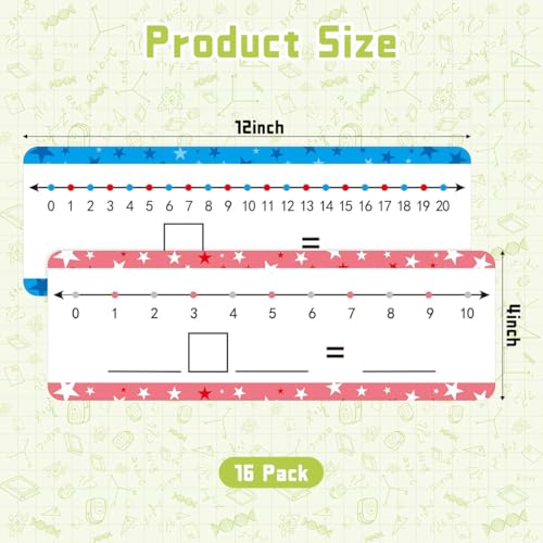Image of PATPAT Early Education Cards for Toddlers Preschool Math Calculation Learning Cards Reusable & Dry Erase Writing Addition Practice Learning Activity Cards, 16 Cards with 2 Pens