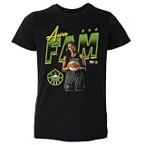 500 LEVEL Awa Fam Seattle Storm Player Pose Toddler Shirt (Black, 3T)