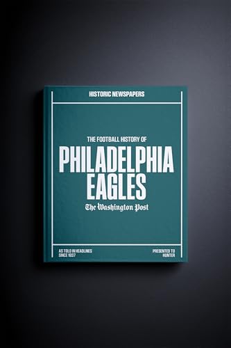 Philadelphia Football Personalized History Book - Philly Football Fan Gift - A Pro Football History Told Through Newspaper Archive Coverage - Add a Name Printed on Cover for Free - Eagles
