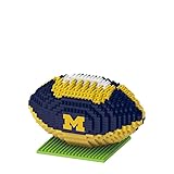 FOCO Michigan Wolverines NCAA 3D BRXLZ Football 1Z -  Team Beans, LLC