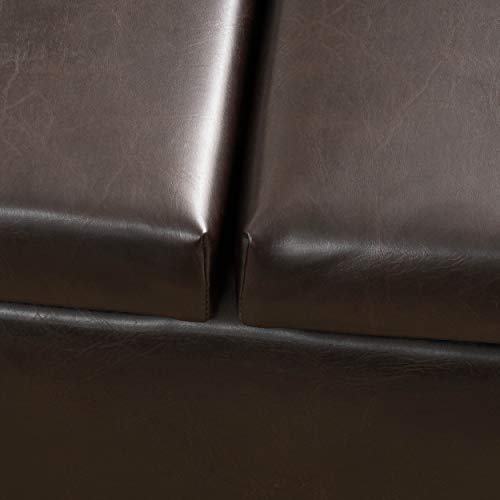 Christopher Knight Home Lanister Pu Storage Ottoman, Medium, Brown #TOP3