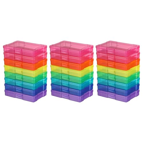 novelinks 24 Pack 4x6 Photo Storage Boxes and Picture Organizer (Color)