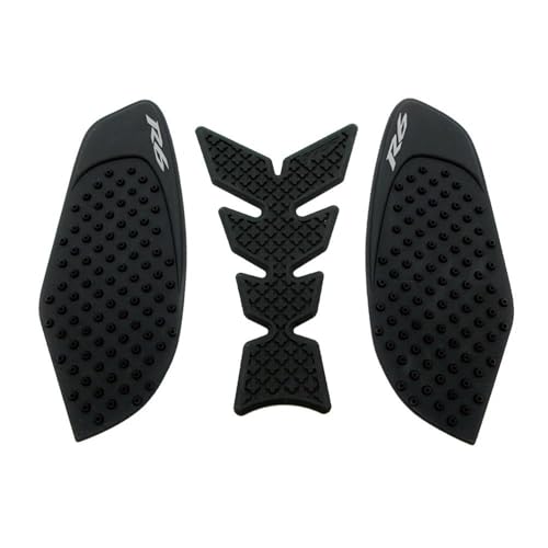 Pegatinas de tracción Yamaha R6 2008-2016 protector de tanque lateral antideslizante negro