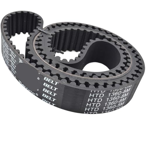 Courroie de distribution HTD 8M 1280mm de longueur et largeur 50mm en caoutchouc renforcé