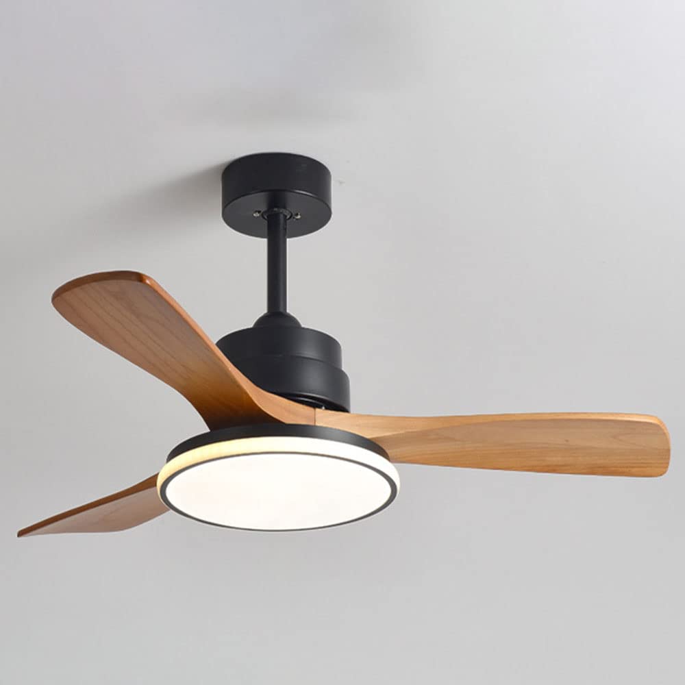 HXYSXHJUO Nordic 6 Speed Mute Ceiling Fan Light Living Room Dining Lights Lighting 72W LED Dimmable With 36in Indoor Mini Lamp Remote