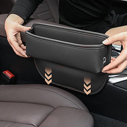 PU Leder Auto Seite Tasche Veranstalter, Aufbewahrungsbox für Autositze, Universal Auto-Tasches Tasche Handyhalter für Autos, Leder Aufbewahrung-Tasches für Kleinigkeiten und Handys