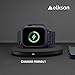 elkson Designed for Apple Watch Series 9/8/7/6/SE/5/4 [45/44mm], Quattro Pro Series Rugged Military Grade Protective Bumper Case with Strap Bands for iWatch, Blue