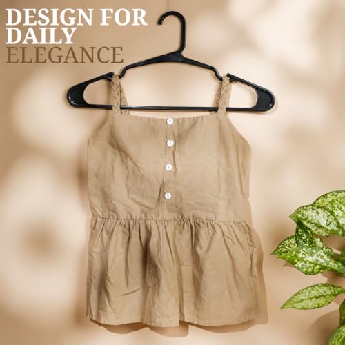 Image of Golden Bird Pack of 20 Premium Plastic Hanger Clothes Hangers for Hanging, Elevate Your Wardrobe Organization Space Saving Clothes Hangers for Wardrobe Ultra Slim Closet Hangers for Shirts,Pants