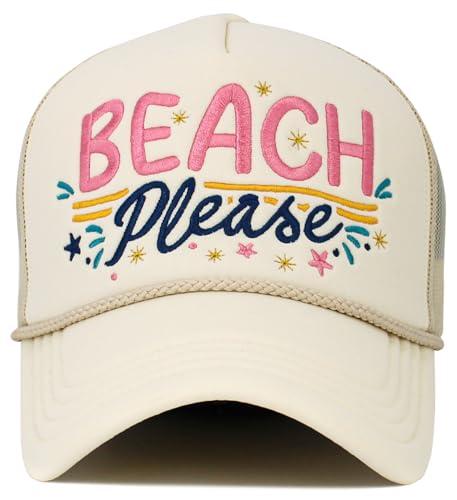 Image of Vacation Beach Camping Womens Baseball Cap Distressed Vintage Unconstructed Embroidered Patch Hat