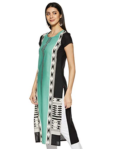 Image of W for Woman Women's Cotton Straight Fit Straight Kurta