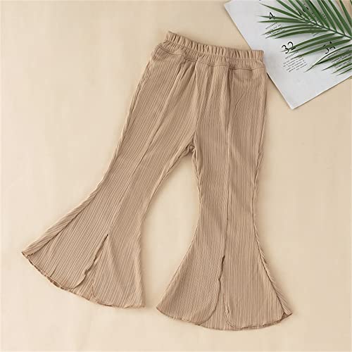 Little Baby Girl Ruffle Ripped Flare Jeans Toddler Stretchy Bell Bottom Pants Ripped Denim Leggings Trousers Kids2