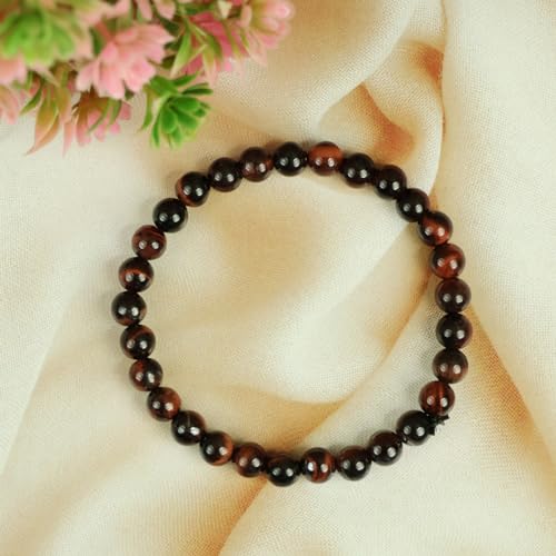 Image of Reiki Crystal Products Natural Crystal Stone Bracelet 6 mm Round Beads for Men & Women | Gemstone Jewellery Bracelet | Reiki Charged | Multiple Stone Variants Available