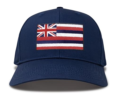 Image of International Tie State Hat for Men and Women, Adjustable Snapback Trucker Baseball Cap with Embroidered Patch