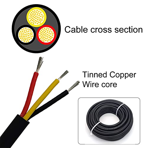 Cable eléctrico de cobre 26 AWG de 3 conductores para eliminar ruidos y fallos en altavoces 4