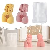 Resin Go 3D Body Candle Molds Silicone, DIY Goddess Wax Melt Molds, Curvy Women Moldes De Silicona para Velas, Unique Soap Making Silicon Moulds for Adults, Epoxy Resin Molds for Home Decoration